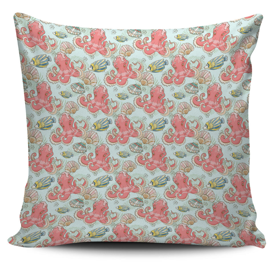 Octopus Fish Shell Pattern Pillow Cover