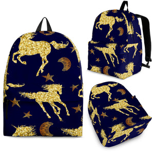 Unicorn Gold Pattern Backpack