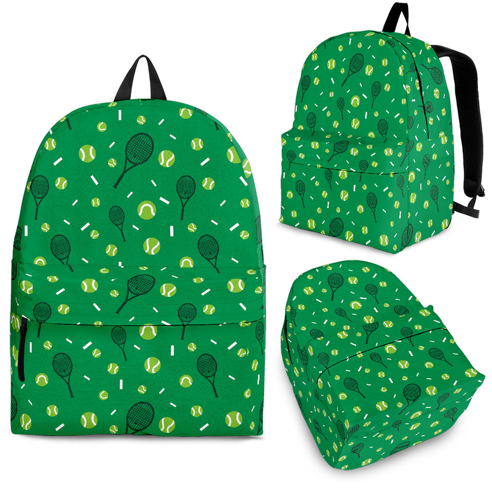 Tennis Pattern Print Design 03 Backpack