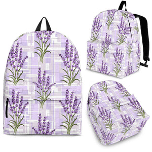 Lavender Pattern Theme Backpack