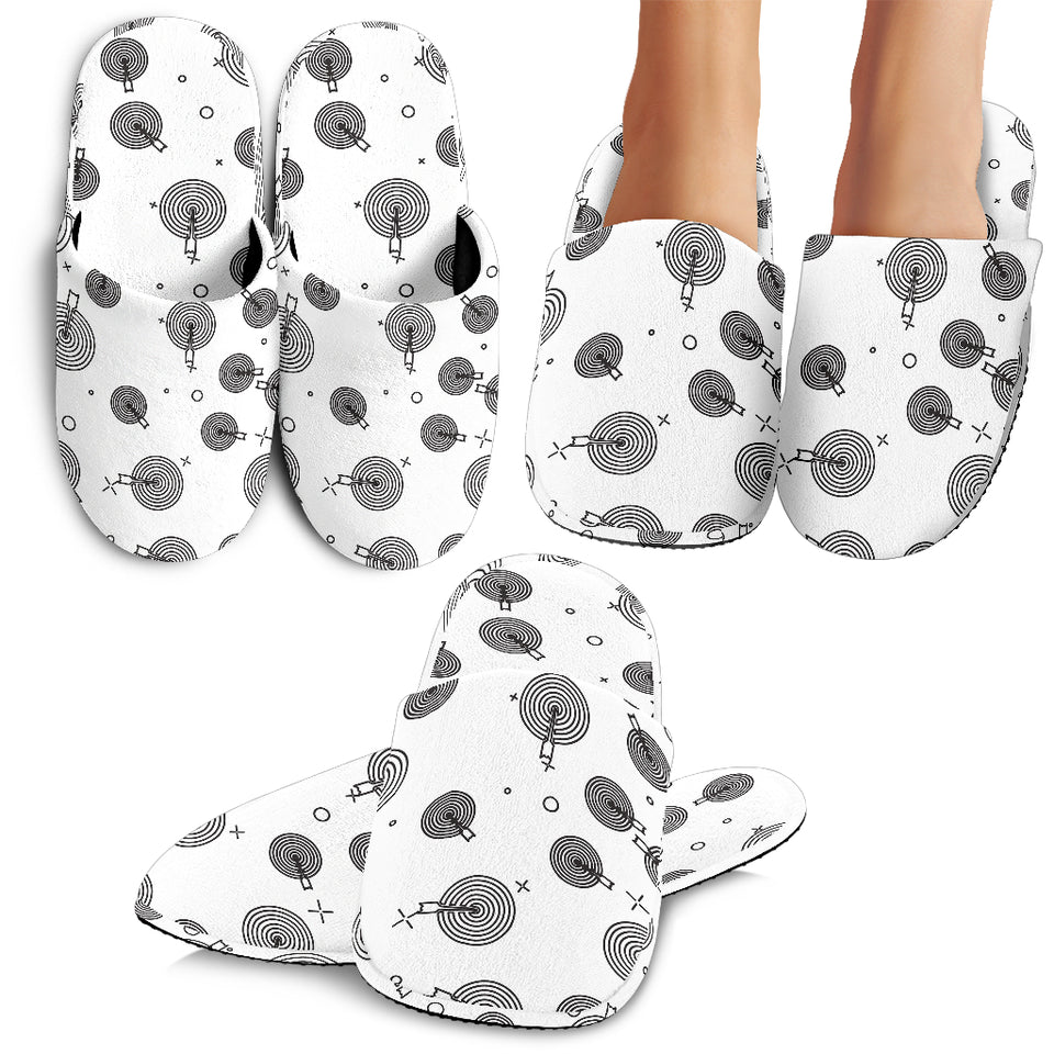 Darts Pattern Print Design 02 Slippers