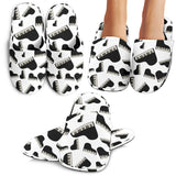 Piano Pattern Print Design 02 Slippers