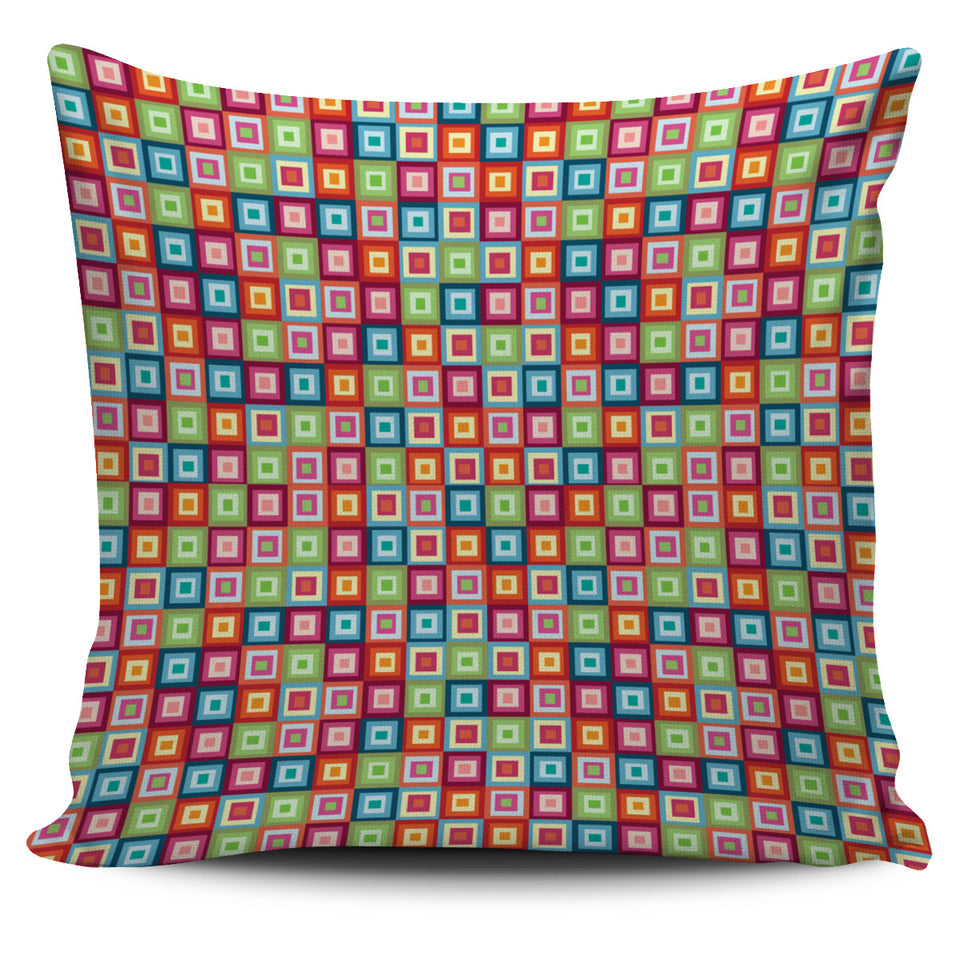 Rainbow Rectancular Pattern Pillow Cover