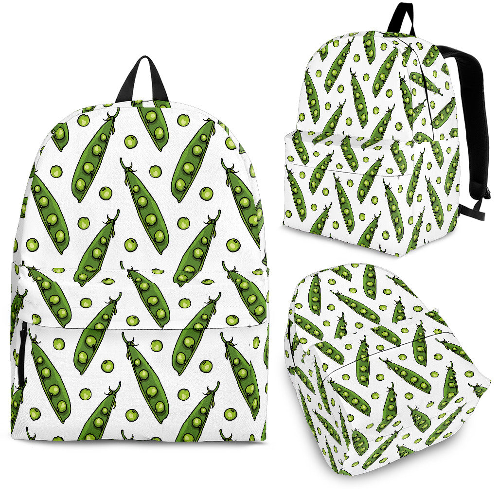 Green Peas Pattern Print Design 03 Backpack