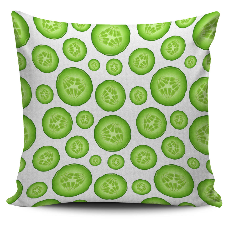 Sliced Cucumber Pattern Pillow Cover
