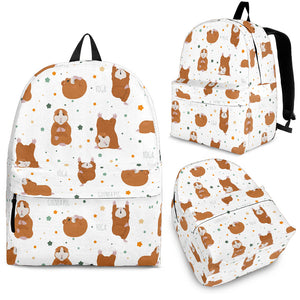 Guinea Pig Pattern Print Design 01 Backpack