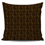 Gold Grape Pattern Pillow Cover