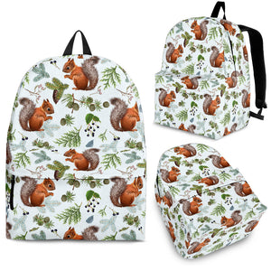 Squirrel Pattern Print Design 02 Backpack