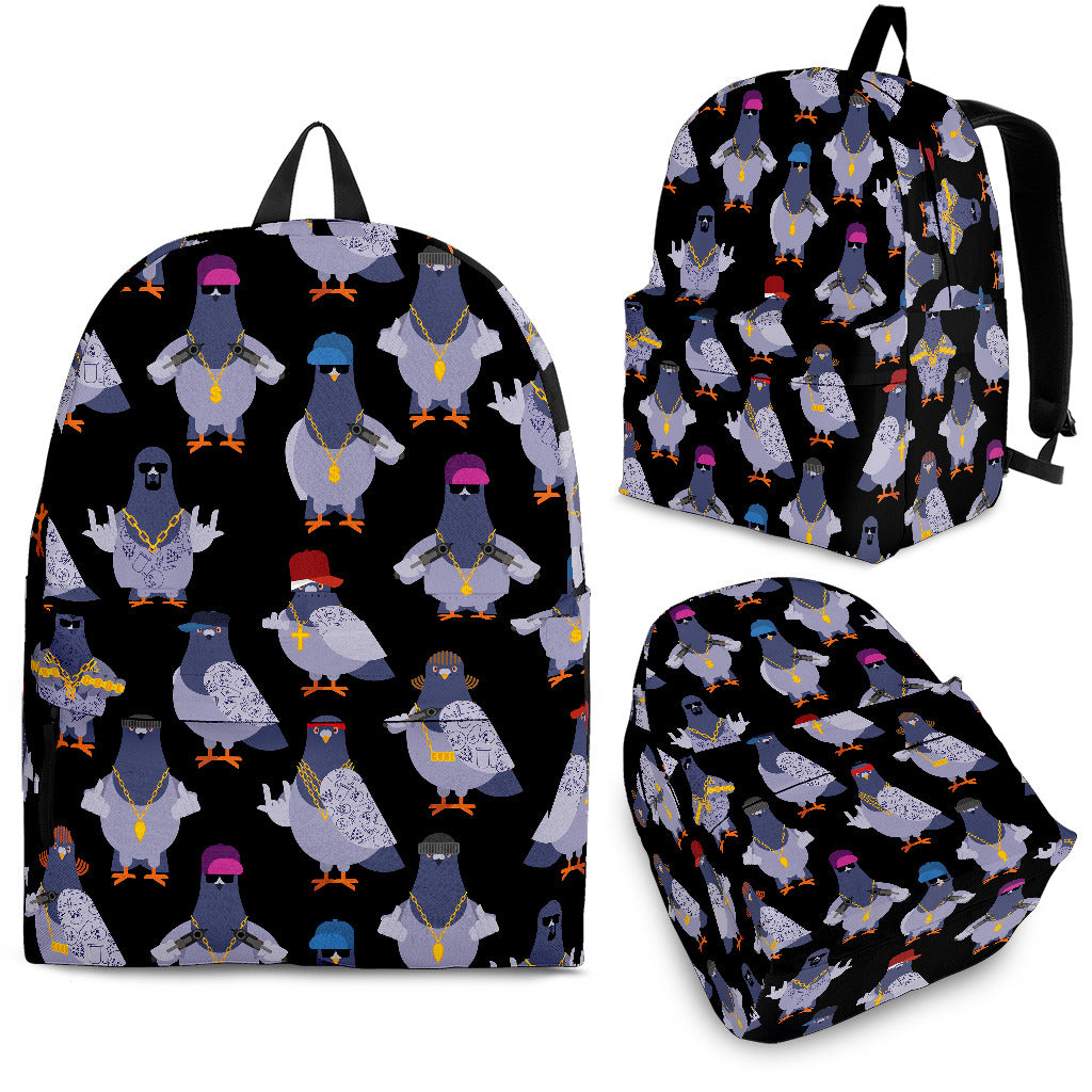 Pigeon Pattern Print Design 04 Backpack