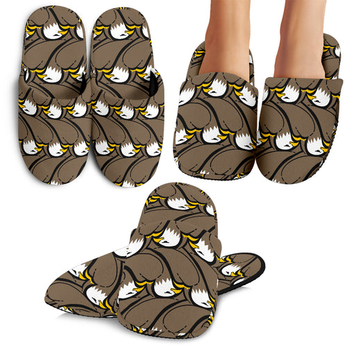 Eagle Pattern Print Design 02 Slippers