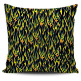 Flame Fire Pattern Background Pillow Cover
