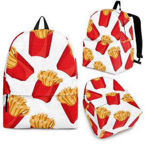 French Fries Theme Pattern Backpack