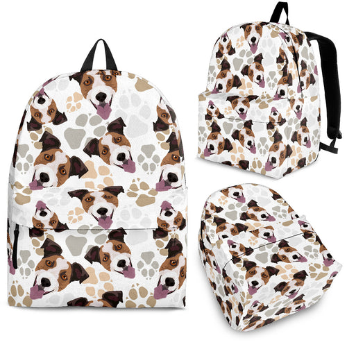 Jack Russel Pattern Print Design 05 Backpack