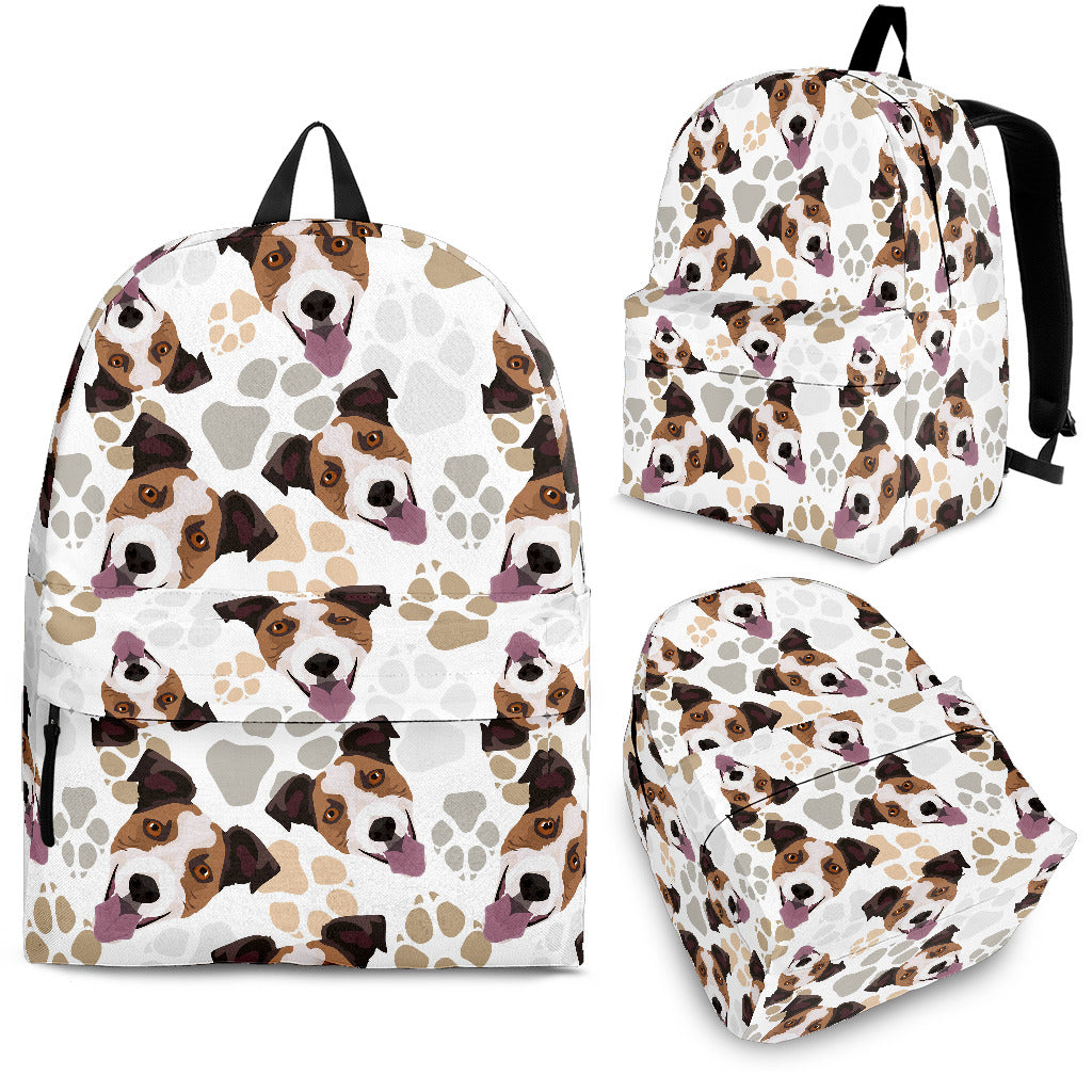 Jack Russel Pattern Print Design 05 Backpack