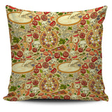 Pizza Pattern Background Pillow Cover