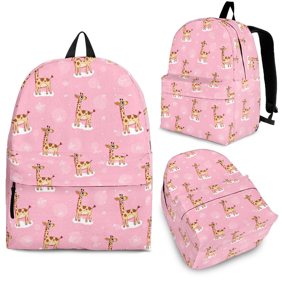 Giraffe Pattern Print Design 01 Backpack