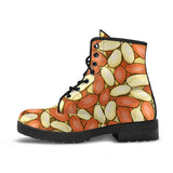 Peanut Pattern Background Leather Boots