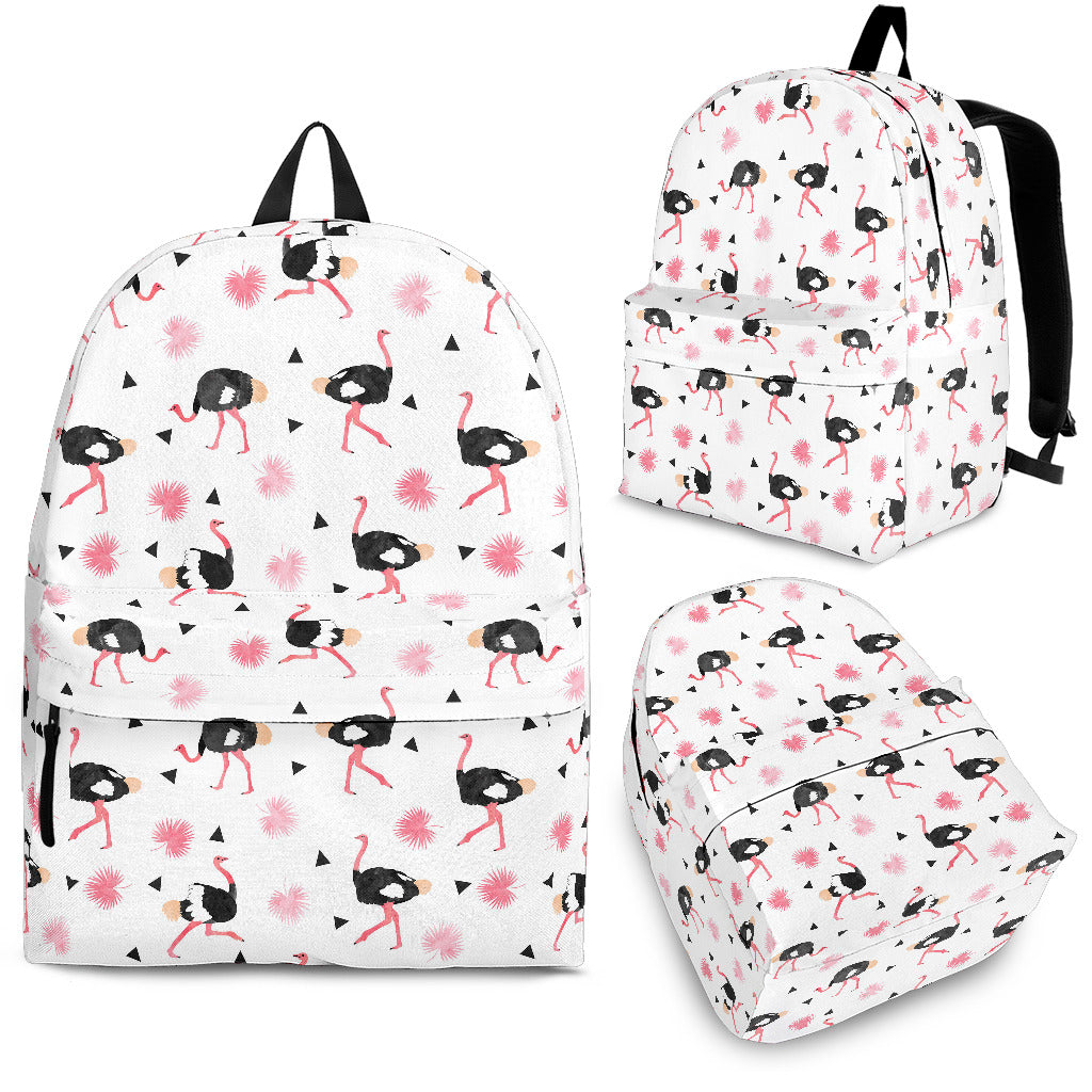 Ostrich Pattern Print Design 03 Backpack