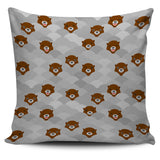 Cute Otter Pattern Pillow Cover