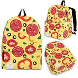 Pizza Tomato Salami Texture Pattern Backpack