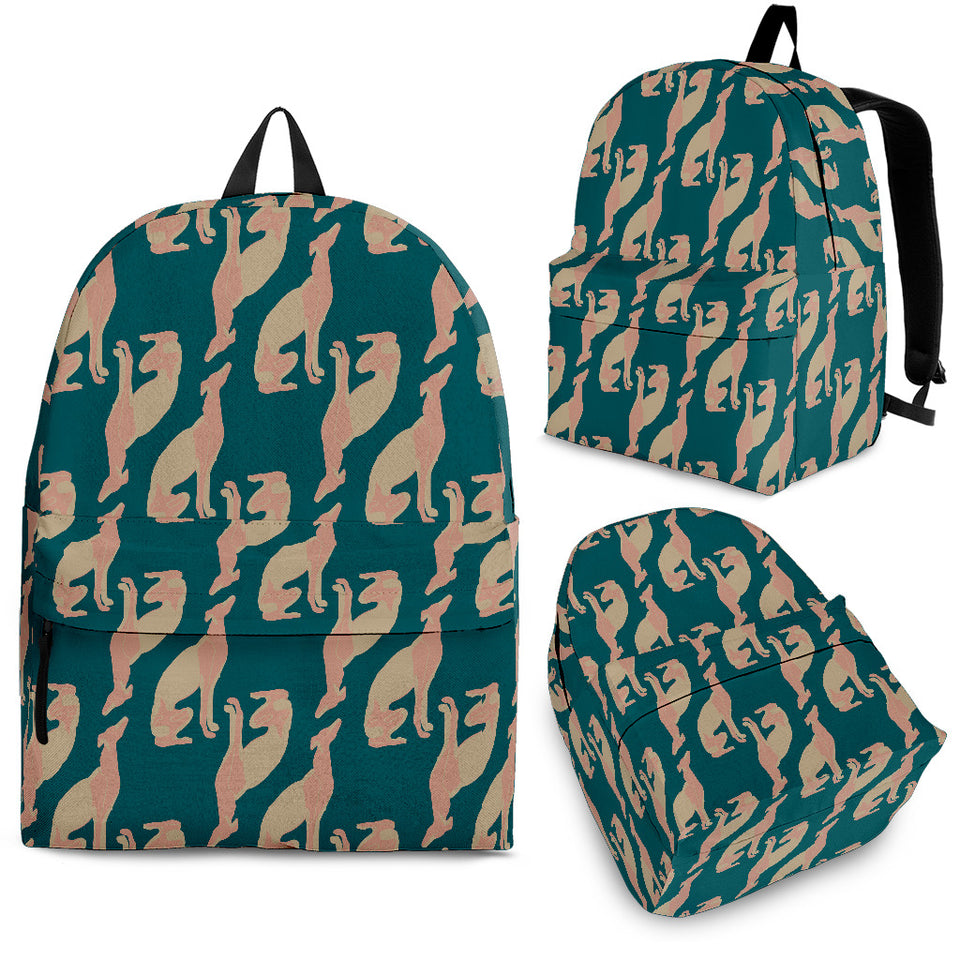 Greyhound Pattern Print Design 05 Backpack