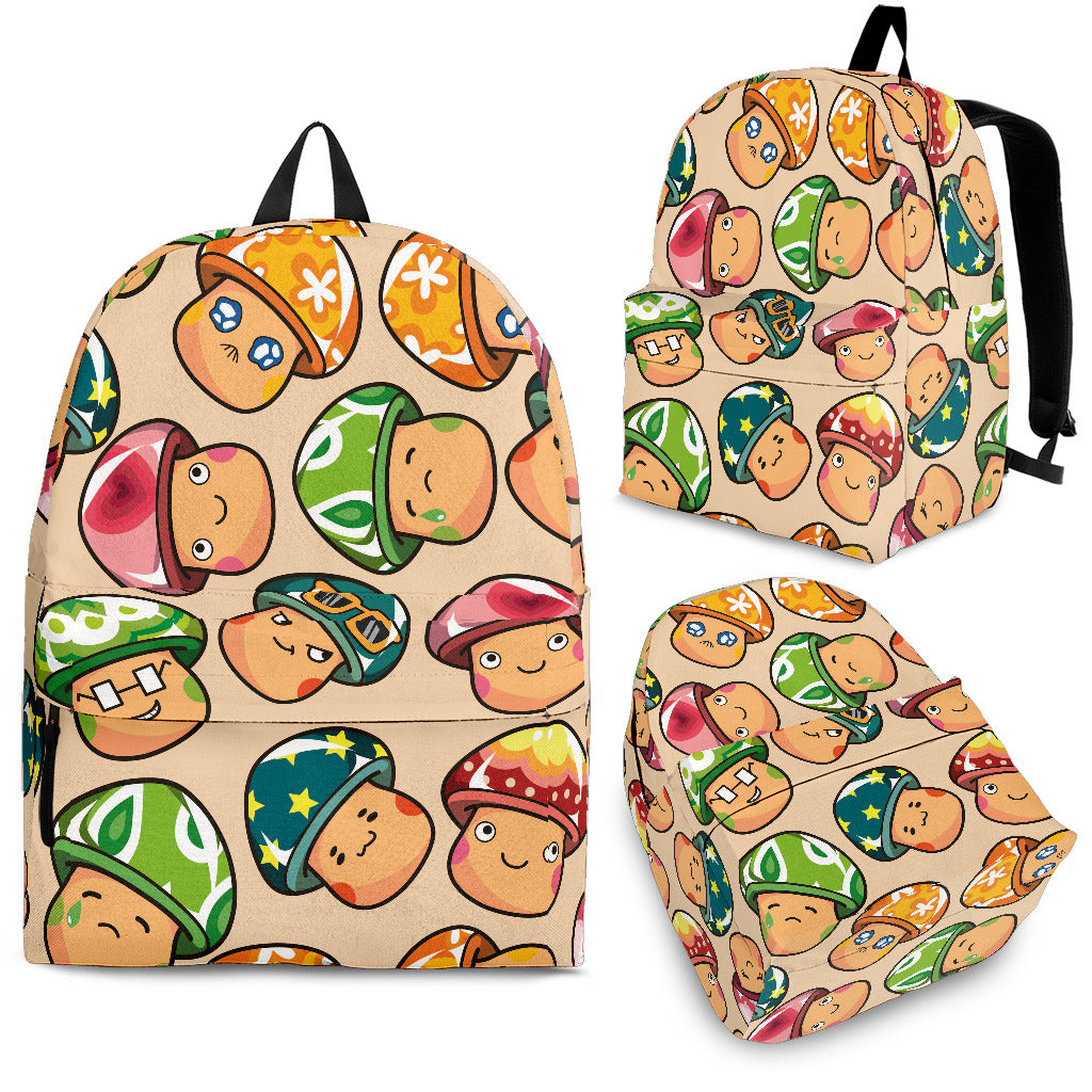 Mushroom Pattern Backpack