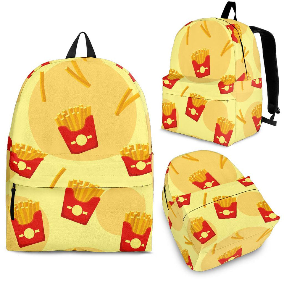 French Fries Pattern Background Backpack