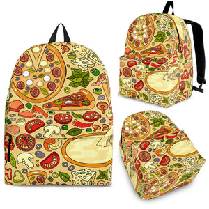 Pizza Pattern Background Backpack