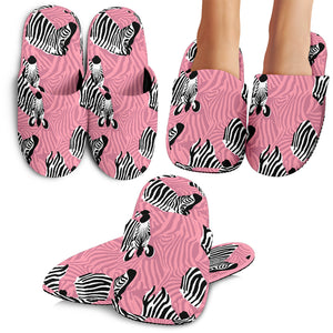 Zebra Head Pattern Slippers