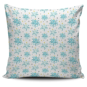 Octopus Blue Pattern Pillow Cover