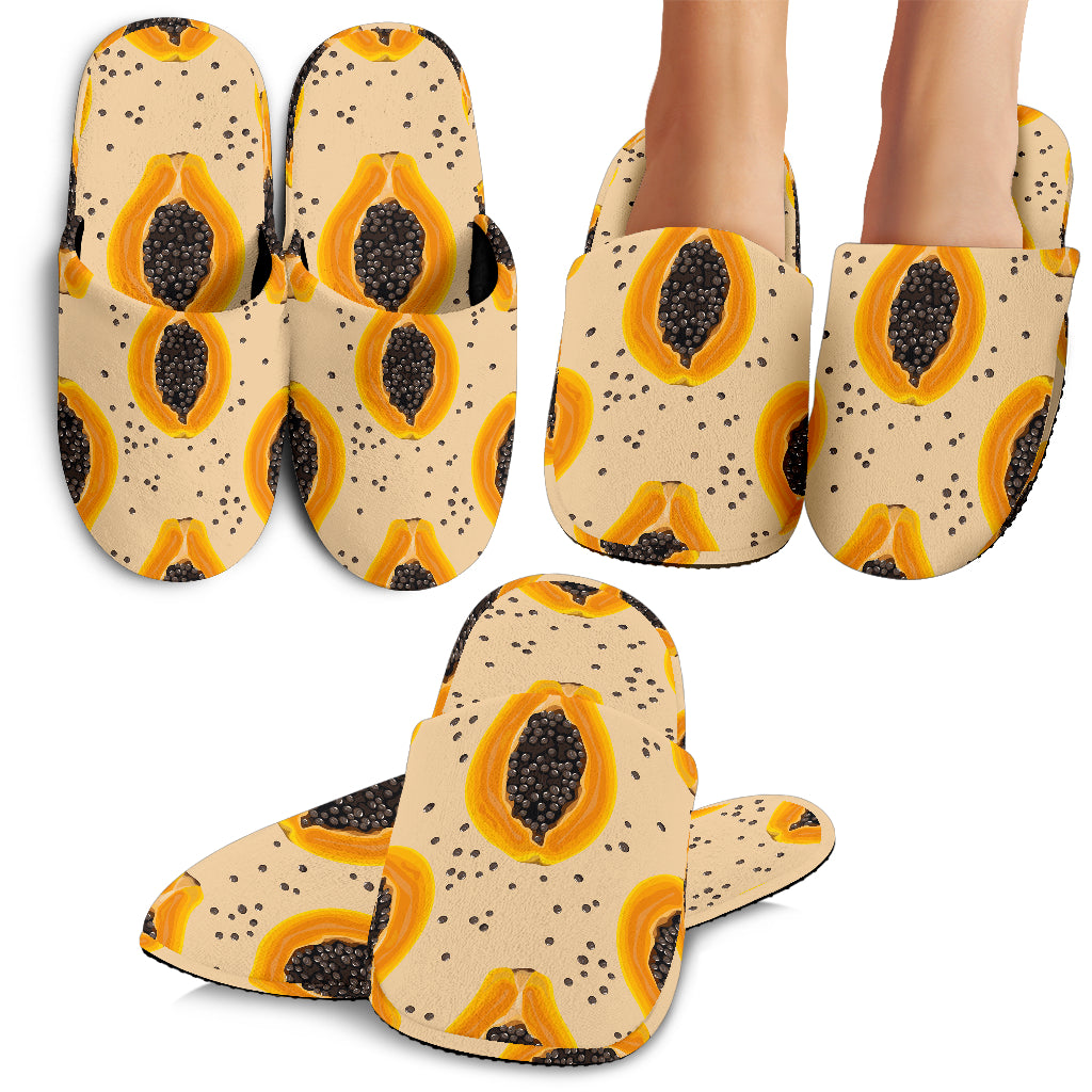 Papaya Pattern Slippers