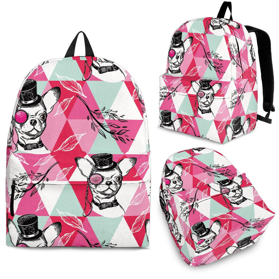 Cool Chihuahua Pink Pattern Backpack