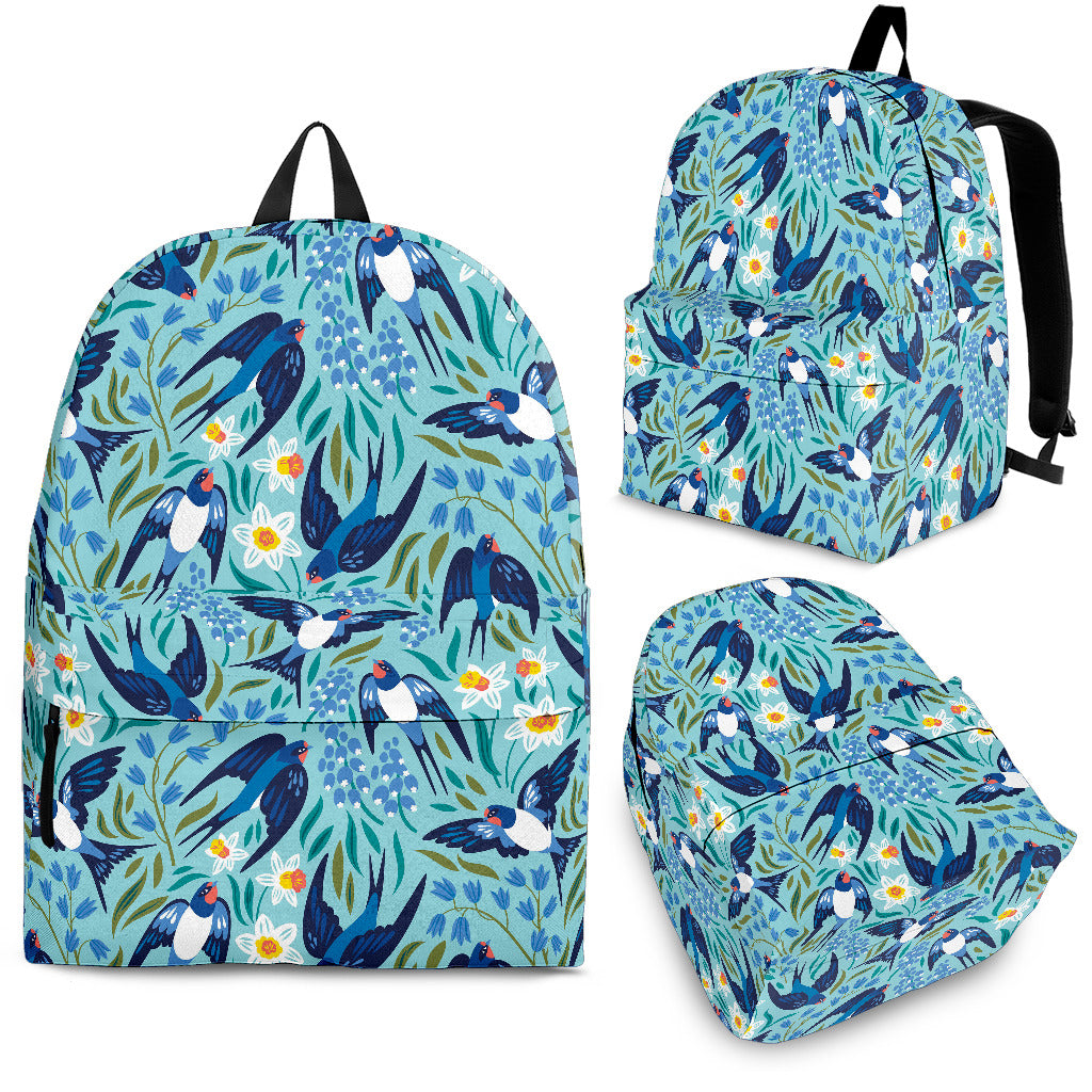 Swallow Pattern Print Design 05 Backpack.