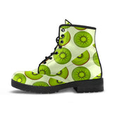 Kiwi Pattern Leather Boots