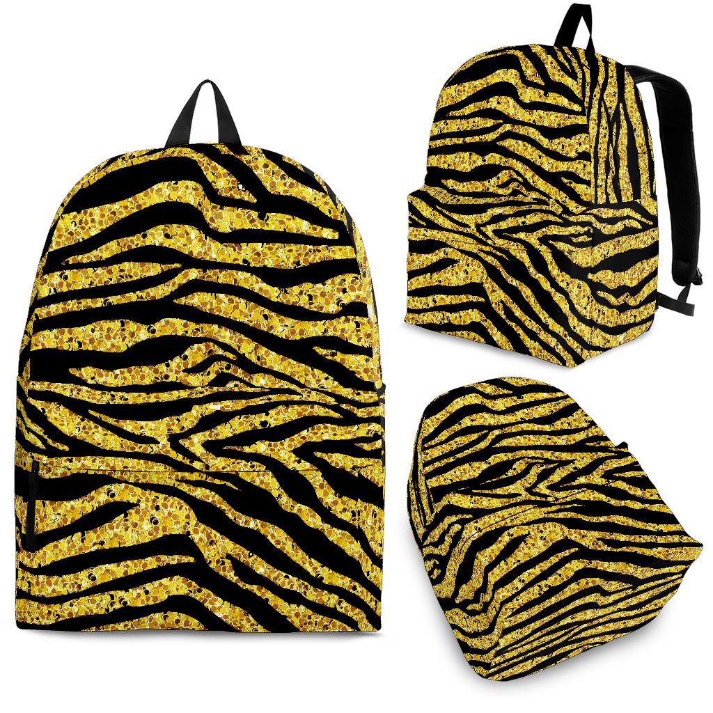 Gold Bengal Tiger Pattern Backpack