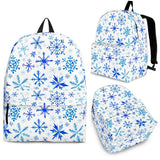 Blue Snowflake Pattern Backpack