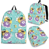Pug Sweet Dream Pattern Backpack