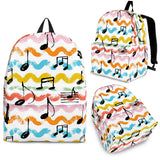 Music Notes Pattern Print Design 01 Backpack