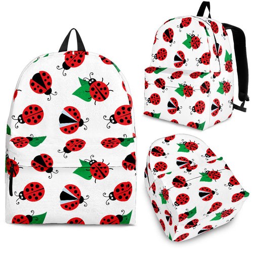 Ladybug Pattern Print Design 01 Backpack