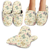 Teddy Bear Pattern Print Design 05 Slippers