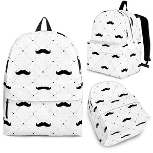 Mustache Beard Pattern Print Design 04 Backpack