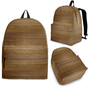Wood Printed Pattern Print Design 02 Backpack