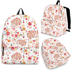 Hedgehog Pattern Print Design 03 Backpack