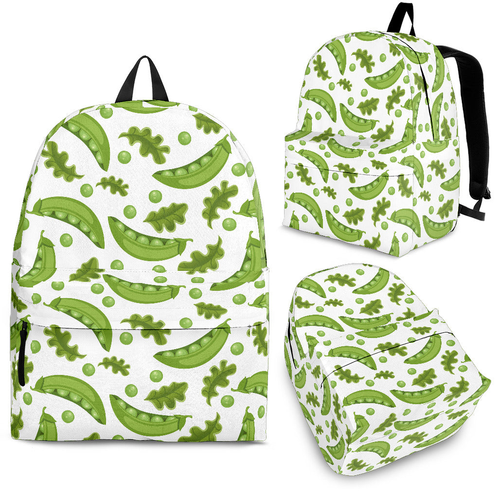 Green Peas Pattern Print Design 02 Backpack