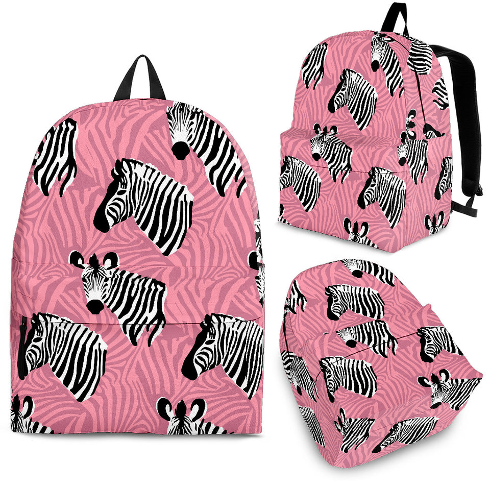 Zebra Head Pattern Backpack
