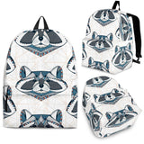 Raccoon Head Pattern Backpack