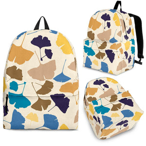 Colorful Ginkgo Leaves Pattern Backpack