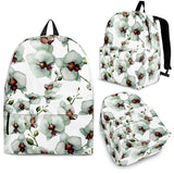 White Orchid Pattern Backpack