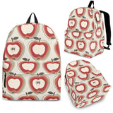 Red Apple Pattern Backpack