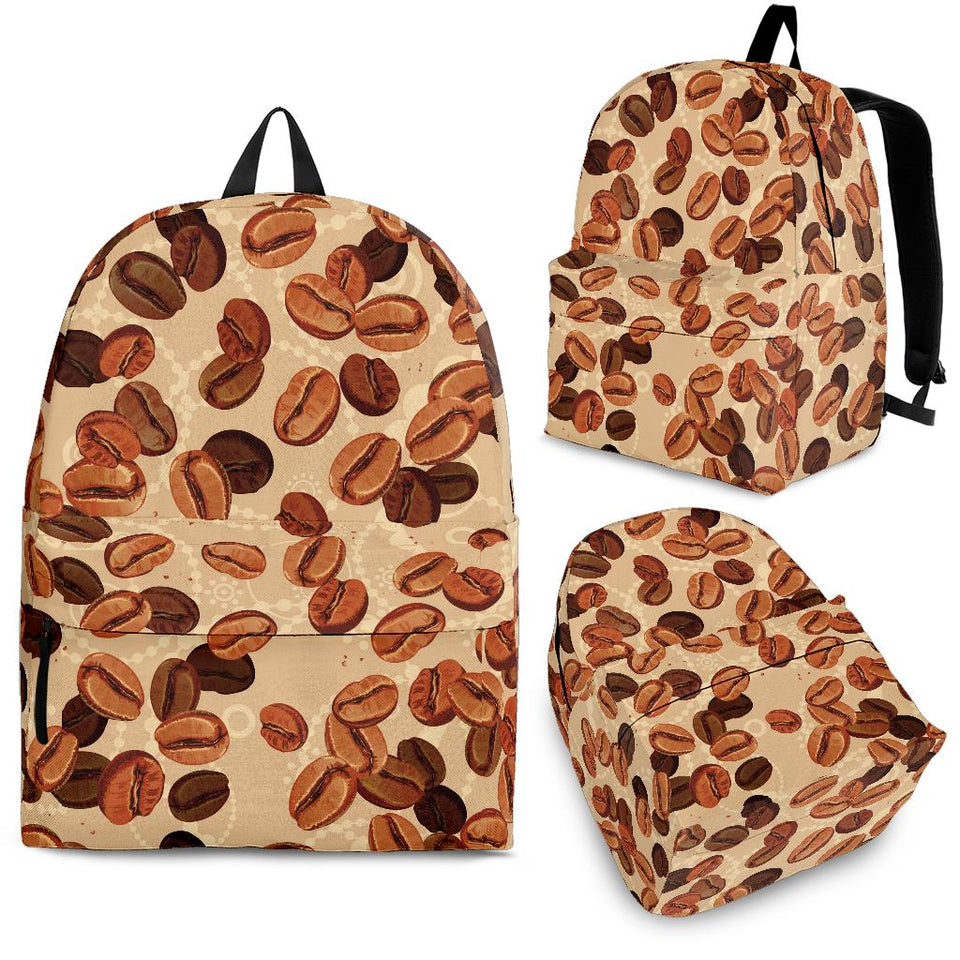 Coffee Bean Pattern Backpack